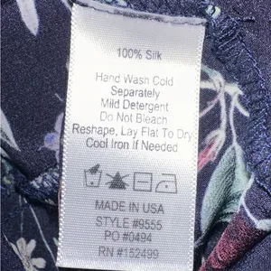 Amour Vert Washable Silk Elma Provence Floral Wrap Long Sleeve Midi Dress M thumbnail 13