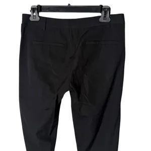 Theory Black Wool Straight Leg Pants Size 4 Zipper Ankle Quiet‎ Luxury Capsule thumbnail 7