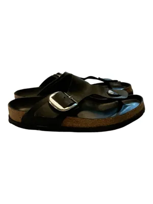 NWOT Birkenstock Gizeh Big Buckle Black Thong Sandal Size 9 (EU 40) thumbnail 3
