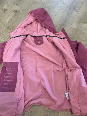 Spyder Women's Spyderlite Jacket with Hood, Rosewood, Size Large, NWT thumbnail 3