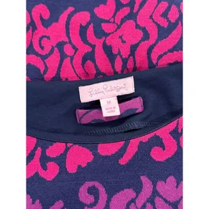 Lilly Pulitzer Womens Dress Pink Jonah Jacquard Mini Waist Tie Resort Medium thumbnail 4
