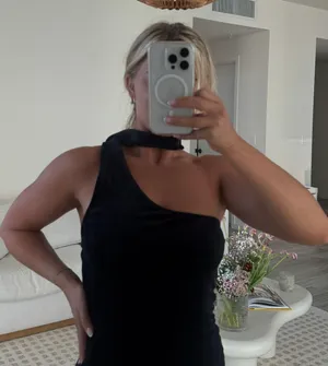 Motel Rocks One Shoulder Neck Tie Mini Dress thumbnail 3