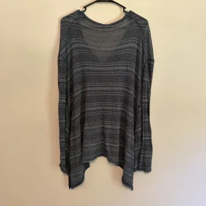 We the Free Top Blouse‎ XS Striped Knit Raw Hem Slouchy Beachy Oversized Boho thumbnail 5
