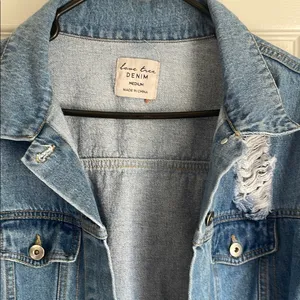 Distressed Love Tree Denim Jacket thumbnail 2