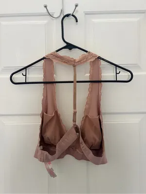 PINK Victoria's Secret Rose Taupe Lace Bralette thumbnail 4