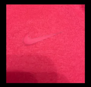 Nike Red/ orange-ish Dri-fit shortsleeved top- size Medium. thumbnail 7