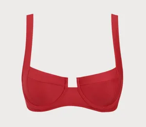 Berlook ECONYL® Red Underwire Bikini Top & High Waisted Bottom thumbnail 5