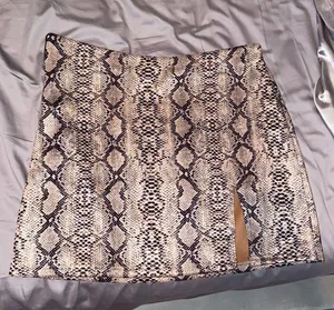 SheIn Snake Skin Skirt thumbnail 1