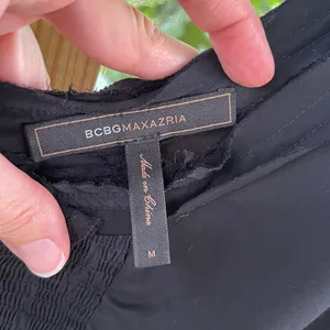 BCBG MaxAzria Women's Black Scoop Neck Mini Dress Size M thumbnail 6