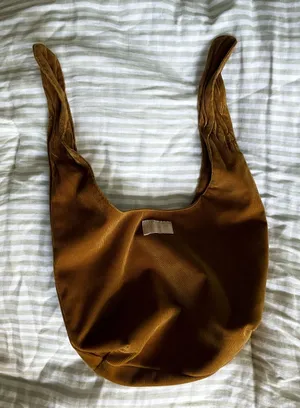 Merit Skincare Makeup Tie Knot Cosmetics Small Corduroy Bag thumbnail 1