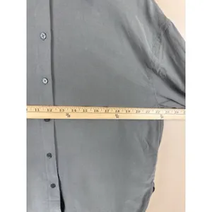 Zara XS Women’s Oversized Green Button-Down Shirt Long Sleeve thumbnail 8