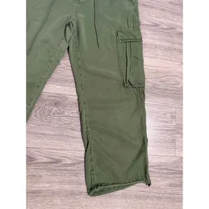 Universal Threads Women Cargo Pants 6 Olive Green Lyocell High RiseUtility Toggle thumbnail 10