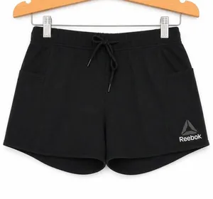 Reebok Womens Shorts Sz S Black Sweatshorts Sweat‎ Athletic Gym thumbnail 1