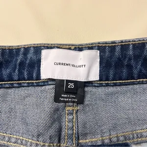 Current/Elliott Size 25 Cotton Blue Denim Studded Mini Skirt Distressed‎ thumbnail 5
