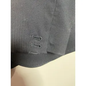 J Crew Pinstripe Wool‎ Blazer Navy Blue Womens Jacket Two Button Size 6 Office thumbnail 4