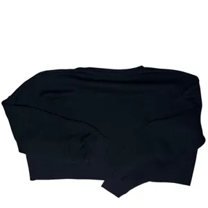 Playboy x Missguided Cropped Black Fleece Pullover Streetwear Gorpcore Y2K US 6 thumbnail 3