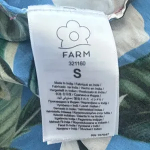 Farm Rio Midi Dress Sm Tropical Ruffle Asymmetric Boho Botanical Anthropologie thumbnail 10