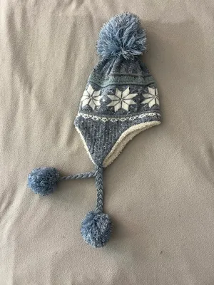 Pom Pom Beanie Blue thumbnail 2