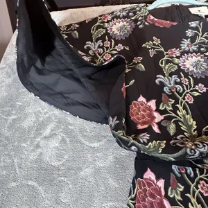 Tuckernuck Midnight Moonflower Leah Cape Dress Floral Flutter Sleeve Midi 4 New thumbnail 11
