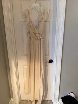 Revelry bridesmaids sand dress thumbnail 3