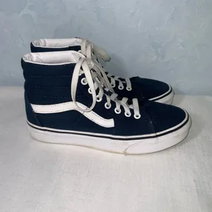 Vans Sk8-Hi Tapered High Top Canvas Shoe~Navy Blue~Unisex~Women’s 7, Men’s 5.5 thumbnail 2