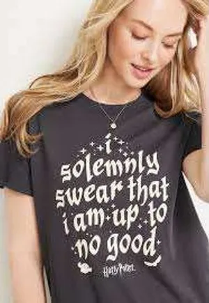 Maurices Harry Potter‎ I solemnly swear women's gray t-shirt XXL thumbnail 1
