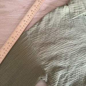 Altard State Small/Medium Olive Green Gauze Like Button Sleeve Shirt Fall Relax thumbnail 7