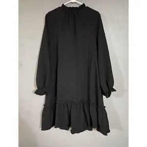 English Factory Black Tassel Trim Ruffle Hem Tiered Dress Size 2X NWOT thumbnail 8