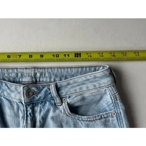 American Eagle Sz 10 Strigid Mom Jeans high rise denim Pants thumbnail 7