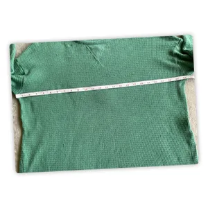 American Eagle Womens Medium Mint Green Waffle Knit Oversized Sweater thumbnail 4