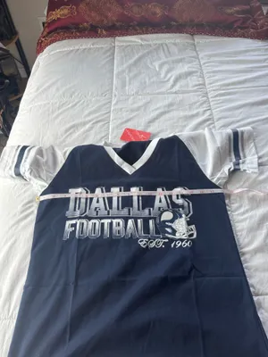 New Womens Football Fans Athletic City Raglan T-Shirts size S thumbnail 6
