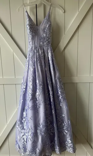 Purple Prom Dress Size 0 thumbnail 1