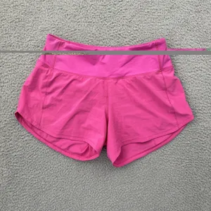 Lululemon Speed Up Shorts Mid Rise 4" Sonic Pink Athletic Athleisure Women's 4 thumbnail 2