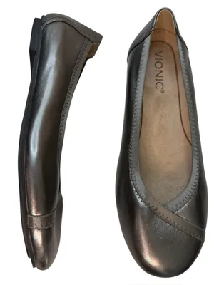 Vionic Spark Caroll Classic Ballet Flat Metallic Women’s Shoes Size 7 thumbnail 2