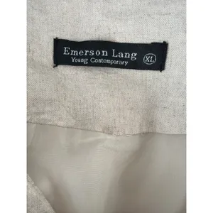 Emerson‎ Lang Oatmeal Beige Tailored Vest Waistcoat Button Front XL thumbnail 5