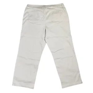 Chicos‎ Cropped Capri Pants Women's Size Large Beige Coastal Grandma Stretch thumbnail 2