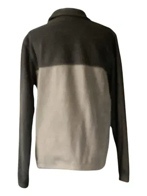 Columbia Men's Size M Full Zip Fleece Jacket Charcoal Gray Two-Tone thumbnail 2