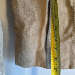 Wilsons Leather Women's Vintage Suede Blazer Jacket‎ Tan Brown Large thumbnail 6