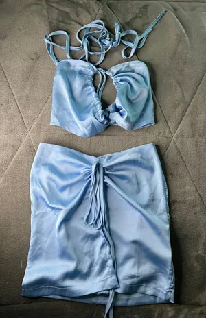 Two Piece Blue Set Size XS thumbnail 1