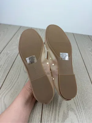 On 34th Women's Friyaa Mesh Ballet Flats 10M Nude White Pearl $69.50 thumbnail 6