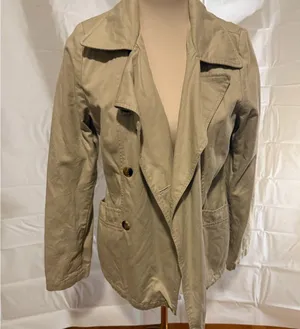 Tommy Hilfiger Tan Pea Coat with Classic Double-Breasted Design thumbnail 2