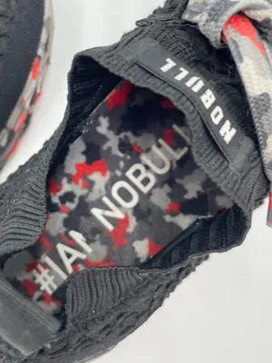 NOBULL Diamond Knit Runner Sneakers Black Red Camo Men's Size 7 Women's 8.5 thumbnail 7