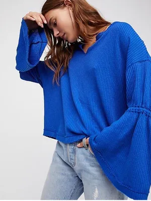 Free People We the Free Dahlia Thermal Top thumbnail 1