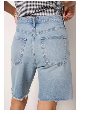Agolde 25 90’s Shorts Force Organic‎ Cotton Cut Off Light Wash Modest Relaxed thumbnail 7