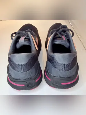 Brooks Ghost Max Womens 7.5 B Black Papaya Raspberry Running Shoes thumbnail 3