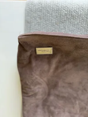 Bella Russo Taupe Brown Faux Suede Hobo Shoulder Bag Silver Accents thumbnail 8