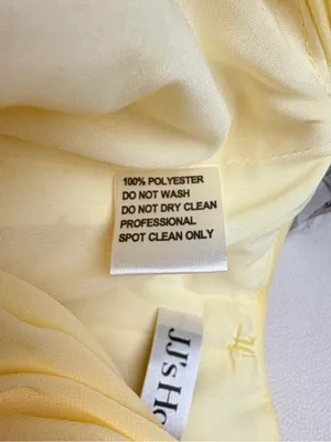 JJ’s House Daffodil Yellow One Shoulder Formal Maxi Dress Size 6 NWT Pleated thumbnail 5