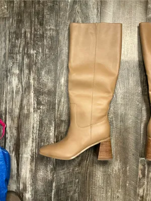 Billini Tan Over-the-Knee Block Heel Boots Size 7 thumbnail 9