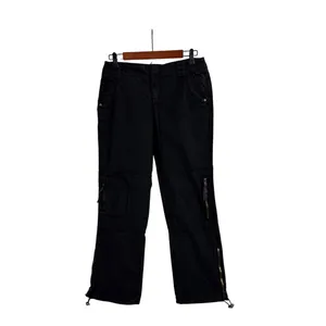 Marrakech Y2K Loose Chore Utility Black Baggy Relaxed Fit Cargo Pants Size 27 thumbnail 3