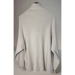 Free People Softly Structured Turtleneck‎ Sweater S Cream Oversized thumbnail 2